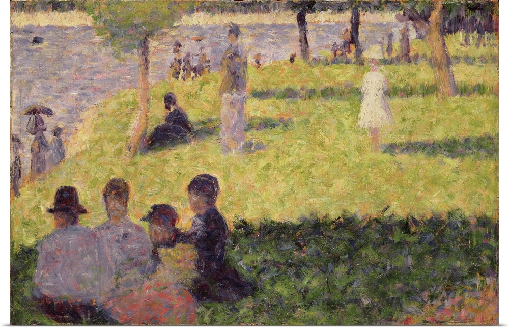 Study For 'A Sunday Afternoon On The Island Of La Grande Jatte' (Originally oil on panel)