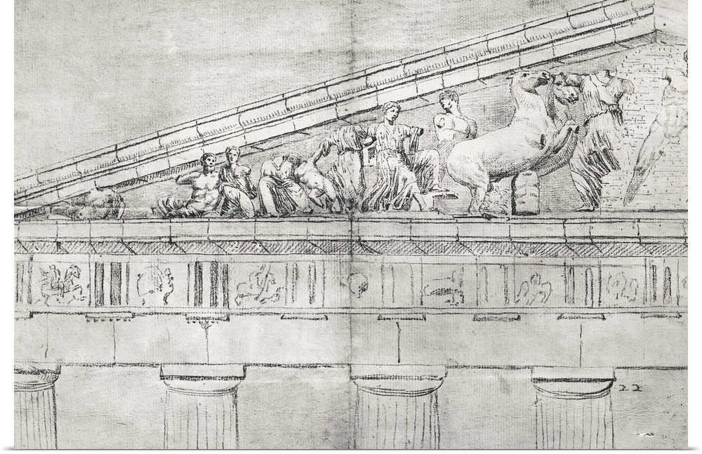 Study of a pediment from the Parthenon