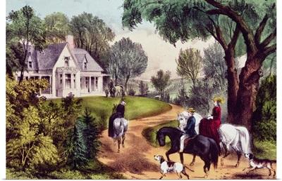 Summer in the Country, published by Nathaniel Currier (1813-88) and James Merritt Ives