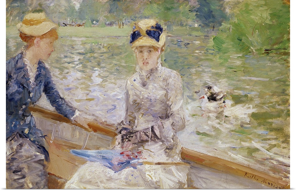XCF272235 Summer's Day, 1879 (oil on canvas)  by Morisot, Berthe (1841-95); 45.7x75.2 cm; National Gallery, London, UK; Fr...