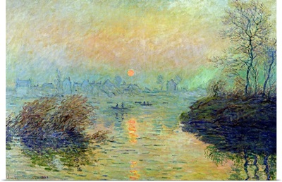 Sun Setting over the Seine at Lavacourt. Winter Effect, 1880