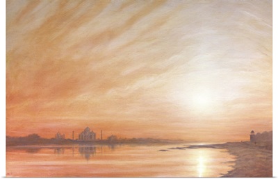 Taj Mahal At Sunset