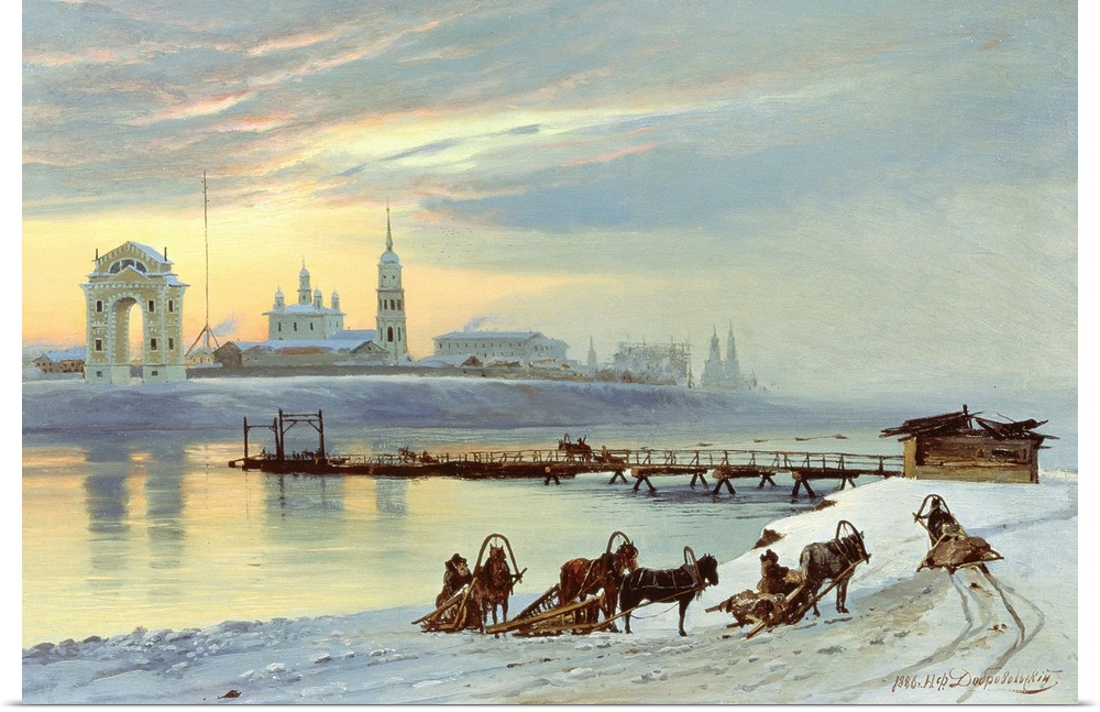 The Angara Embankment in Irkutsk by Nikolai Florianovich Dobrovolsky, 1886