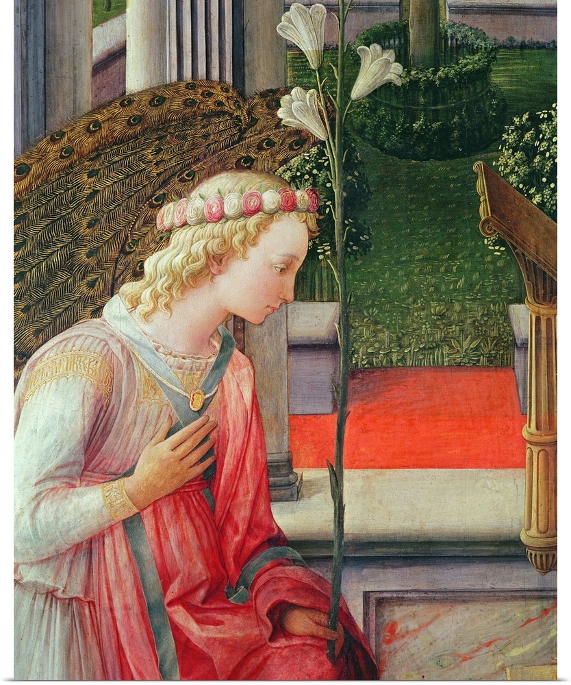 The Annunciation, detail of the Angel Gabriel