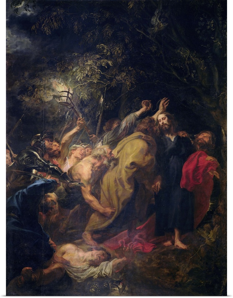 XIR36922 The Arrest of Christ in the Gardens, c.1628-30 (oil on canvas)  by Dyck, Sir Anthony van (1599-1641); 344x249 cm;...
