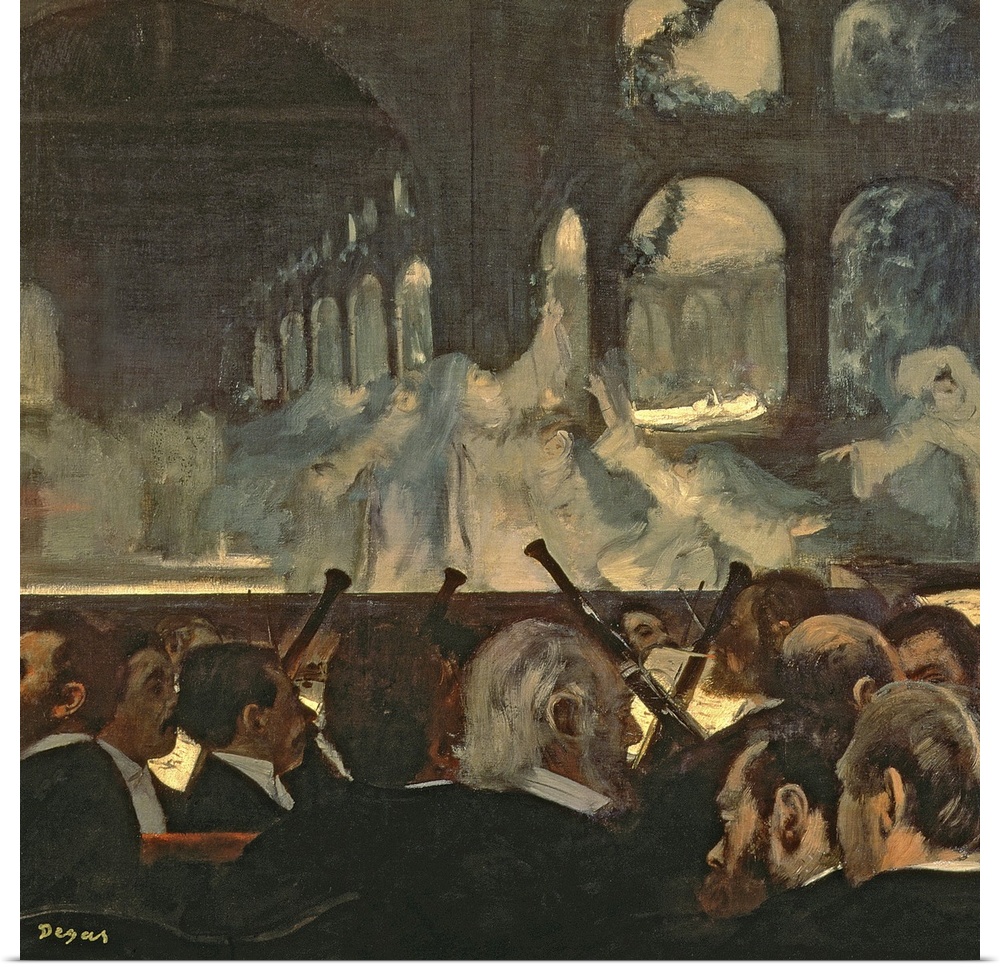 BAL4047 The ballet scene from Meyerbeer's opera 'Robert le Diable', 1876  by Degas, Edgar (1834-1917); oil on canvas; 76.6...