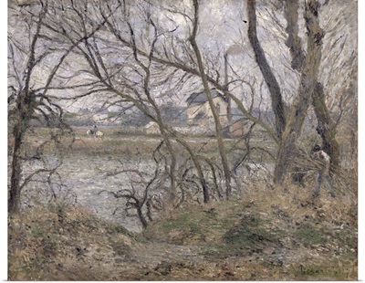 The Banks of the Oise, near Pontoise, Cloudy Weather, 1878
