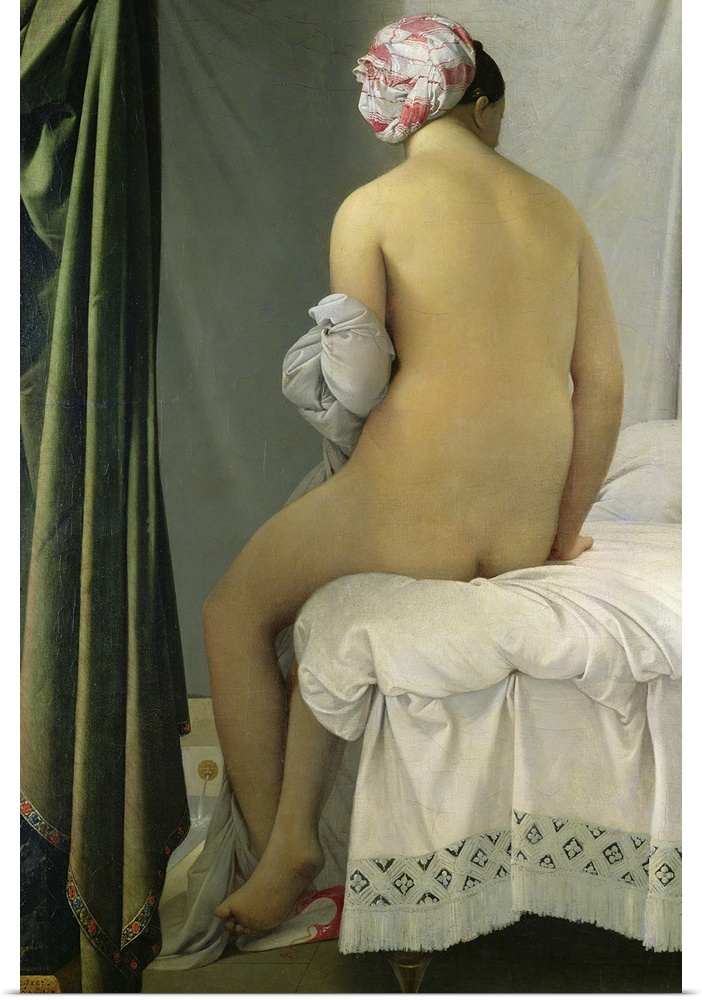 XIR45963 The Bather, called 'Baigneuse Valpincon', 1808 (oil on canvas)  by Ingres, Jean Auguste Dominique (1780-1867); 14...