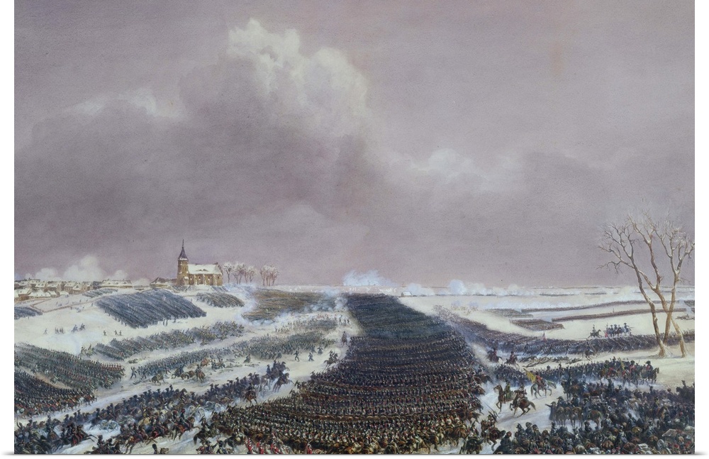cavalry charge led by Prince Murat halted Russian army led by General Bennigsen;