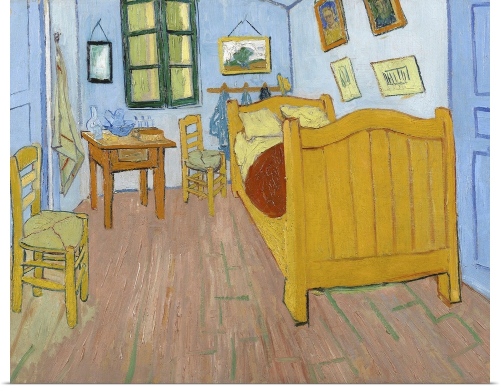 The Bedroom, 1888, oil on canvas.  By Vincent van Gogh (1853-90).