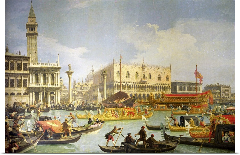 XIR50159 The Betrothal of the Venetian Doge to the Adriatic Sea, c.1739-30 (oil on canvas)  by Canaletto, (Giovanni Antoni...
