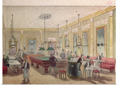 The Billiard Room in a Cafe