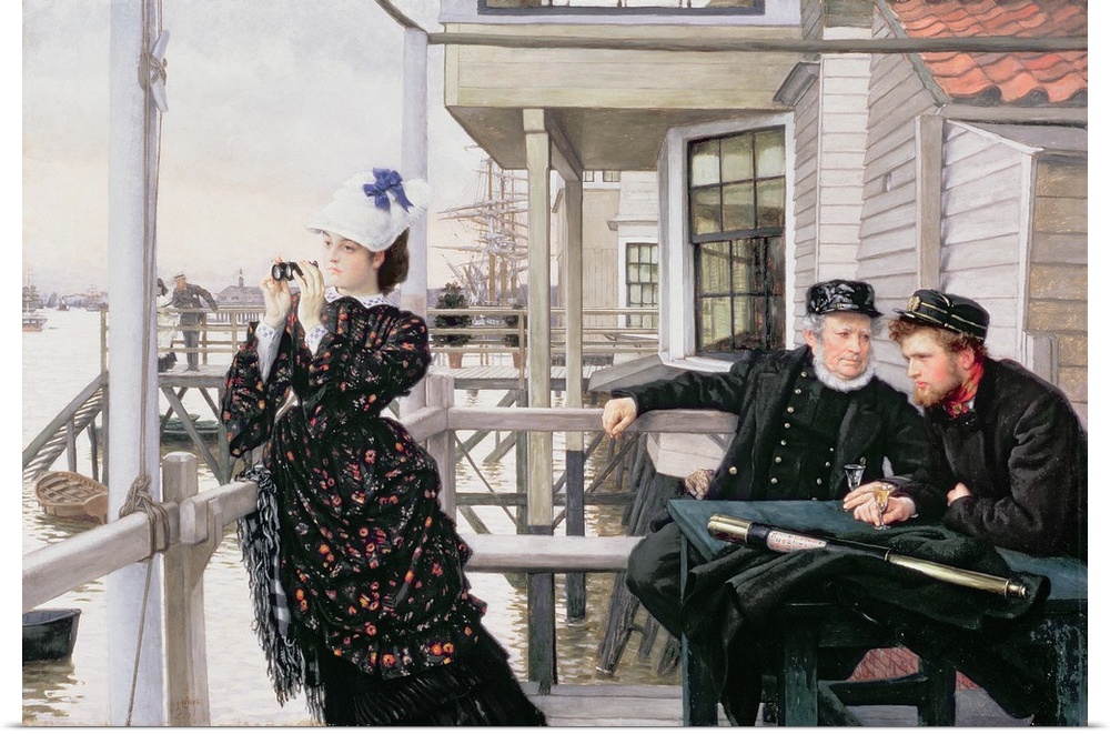 The Captain's Daughter (oil on canvas) by Tissot, James Jacques Joseph (1836-1902) Southampton City Art Gallery, Hampshire...