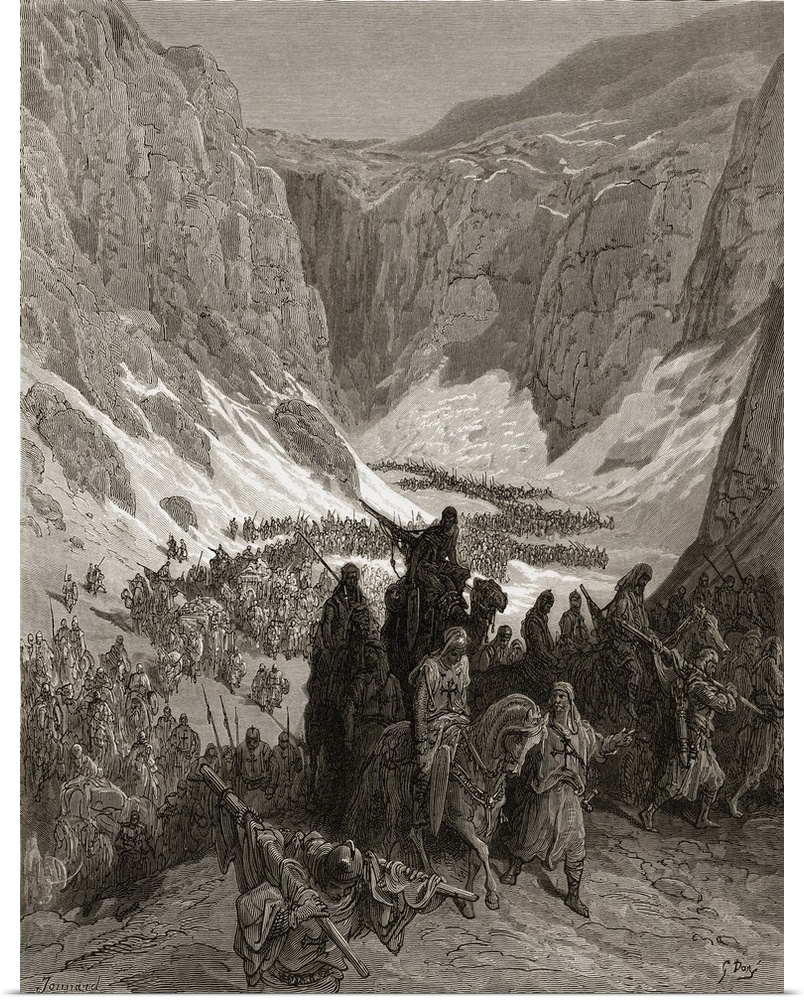 The Christian army in the mountains of Judea