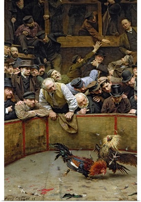 The Cockfight, 1889