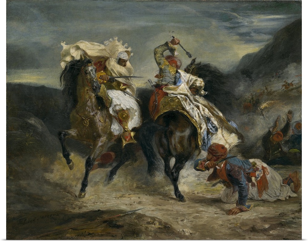 The Combat of the Giaour and Hassan, 1826, oil on canvas.