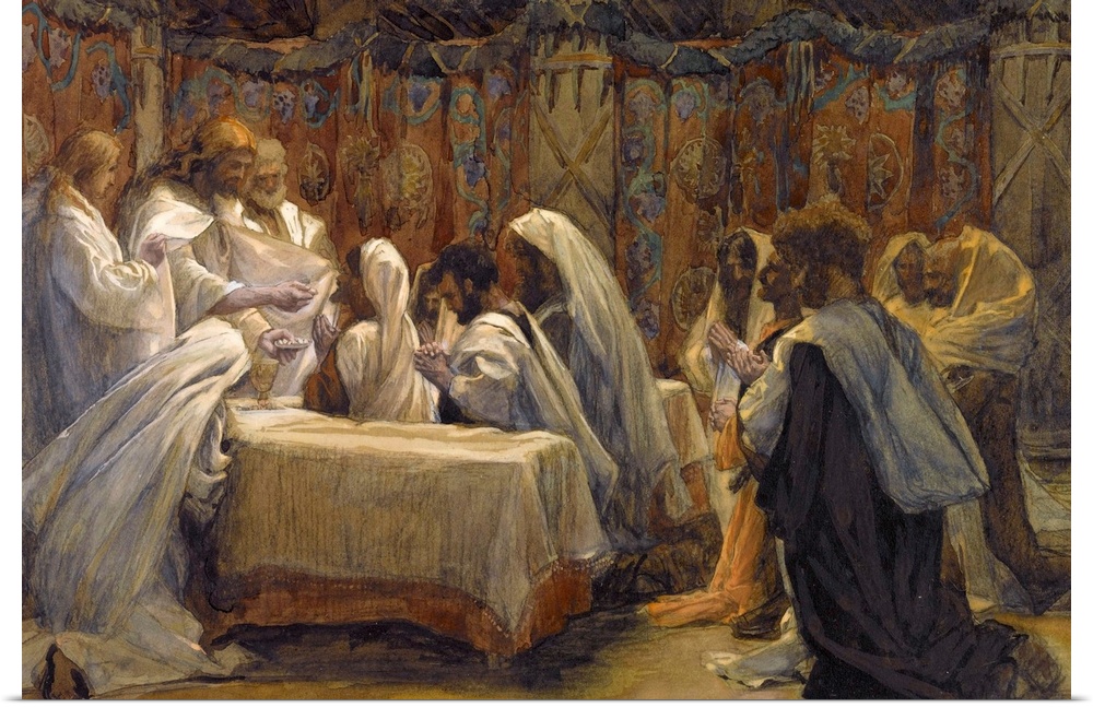 The Communion of the Apostles, illustration for 'The Life of Christ', c.1884-96 (w/c