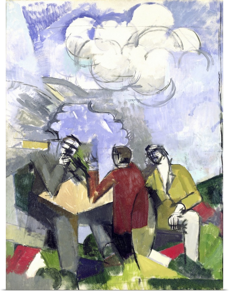 XIR155359 The Conquest of the Air, 1913 (oil on canvas)  by La Fresnaye, Roger de (1885-1925); 94x72 cm; Musee d'Art Moder...