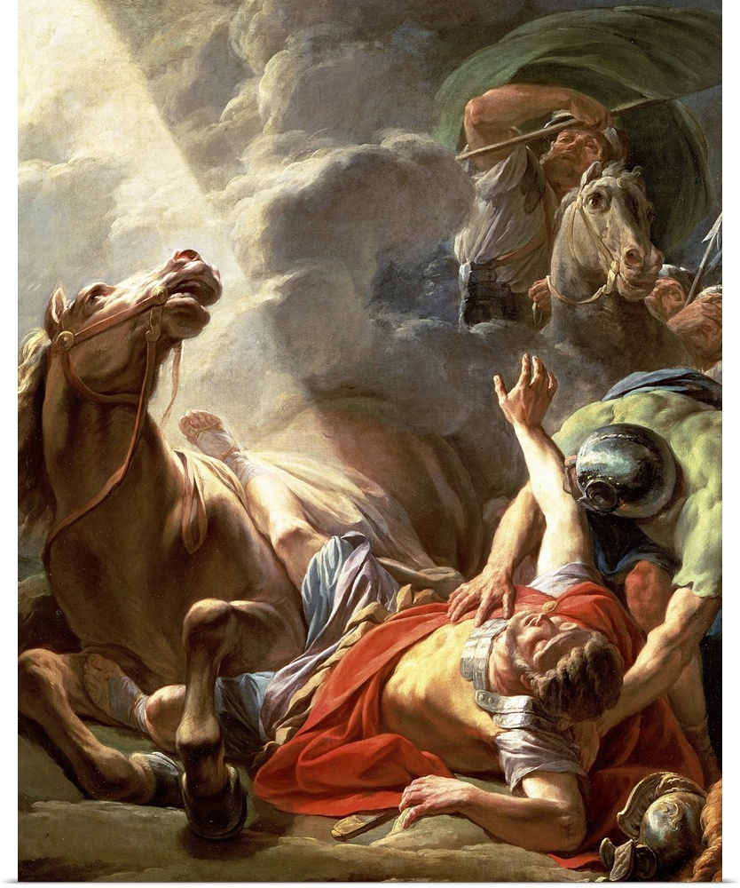 The Conversion of St. Paul, 1767, oil on canvas.  By Nicolas-Bernard Lepicie (1735-84).
