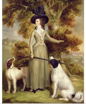 The Countess of Effingham with Gun and Shooting Dogs, 1787