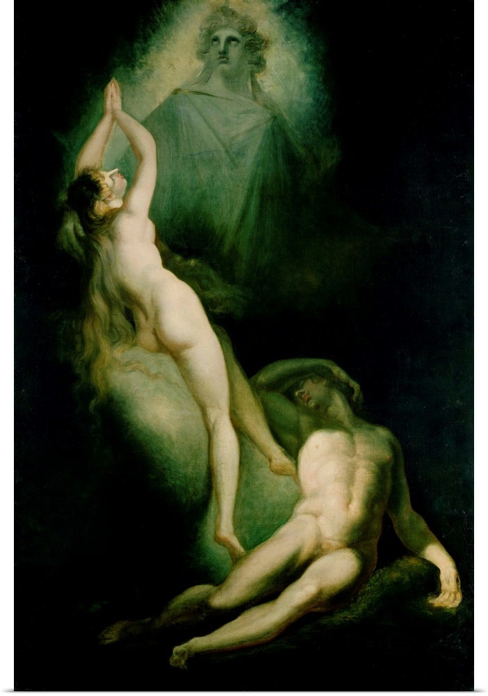 XKH146779 The Creation of Eve, 1791-93 (oil on canvas); by Fuseli, Henry (Fussli, Johann Heinrich) (1741-1825); 307x207 cm...