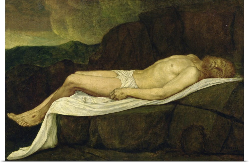 Originally oil on canvas. By Legros, Alphonse (1837-1911).