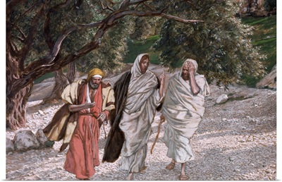 The Disciples on the Road to Emmaus, illustration for The Life of Christ, c.1884-96