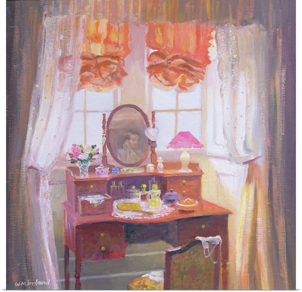 The Dressing Table, originally oil on board.