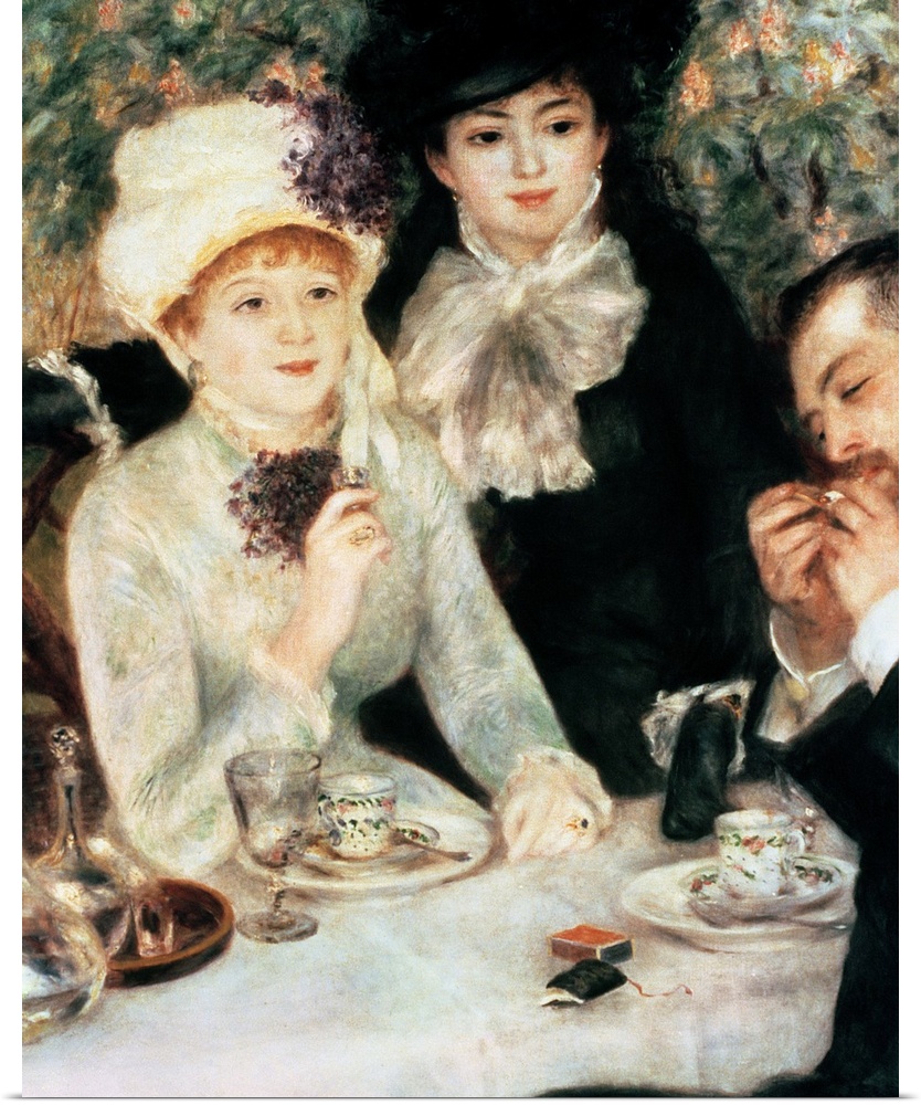 BAL37608 The End of Luncheon, 1879  by Renoir, Pierre Auguste (1841-1919); oil on canvas; 100.5x81.3 cm; Stadelsches Kunst...