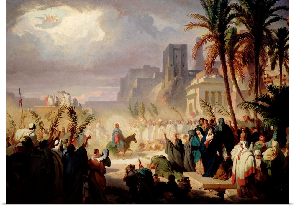 The Entry of Christ into Jerusalem by Louis Felix Leullier