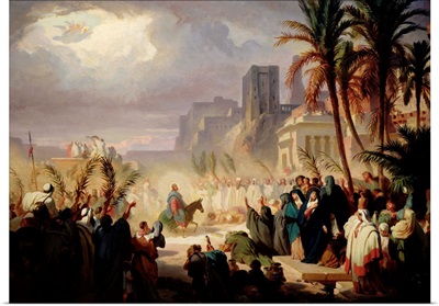 The Entry of Christ into Jerusalem by Louis Felix Leullier