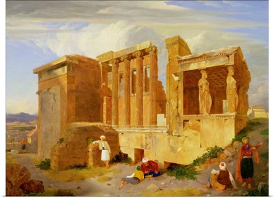 The Erechtheum, Athens, with Figures in the Foreground, 1821