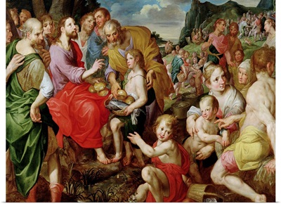 The Feeding of the Five Thousand by Ambrosius Francken the Elder