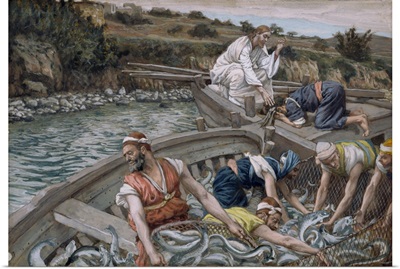 The First Miraculous Draught of Fish, illustration for The Life of Christ, c.1886-94