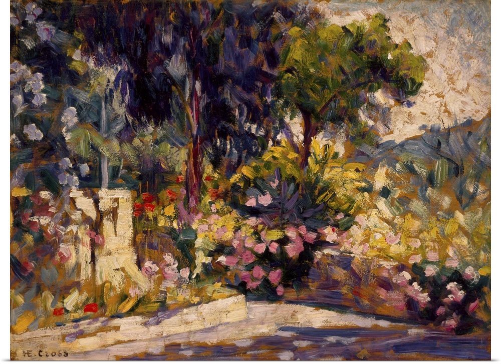The Flowered Terrace, 1905 (Originally oil on panel)
