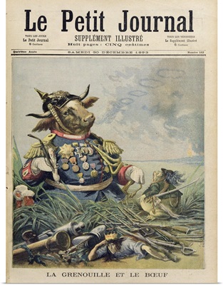The Frog and the Ox, illustration from 'Le Petit Journal'