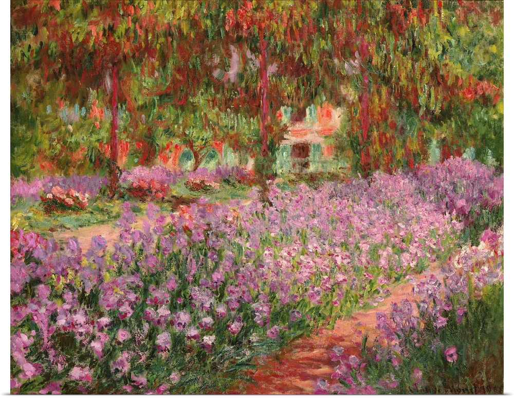 The Garden at Giverny, 1900, oil on canvas.  By Claude Monet (1840-1926).