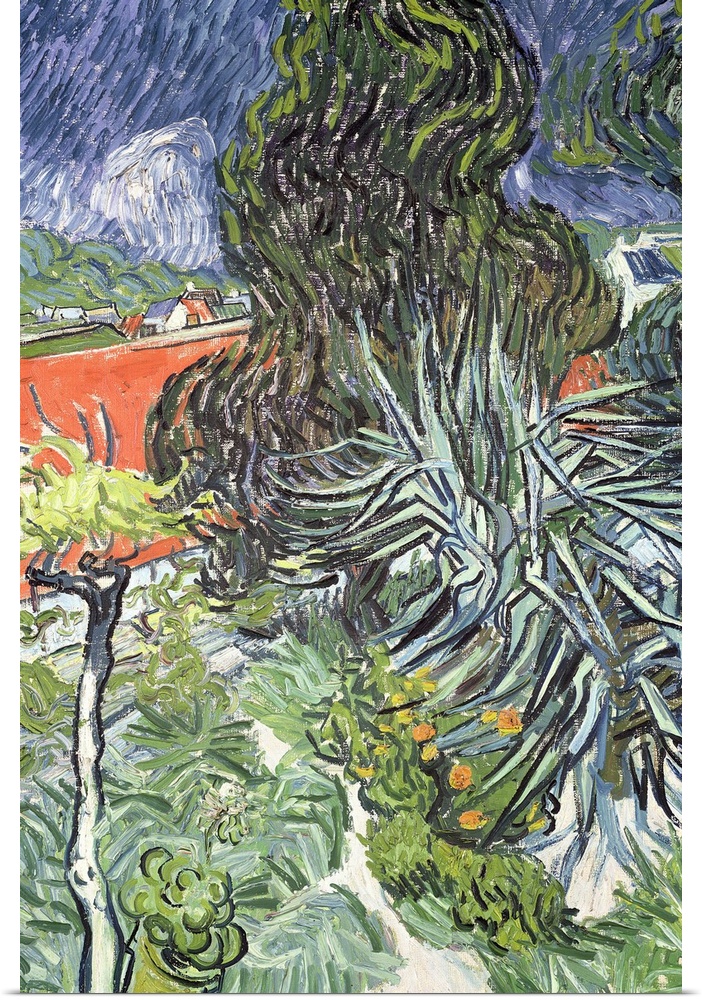 XIR78196 The Garden of Doctor Gachet at Auvers-sur-Oise, 1890 (oil on canvas)  by Gogh, Vincent van (1853-90); 73x52 cm; M...