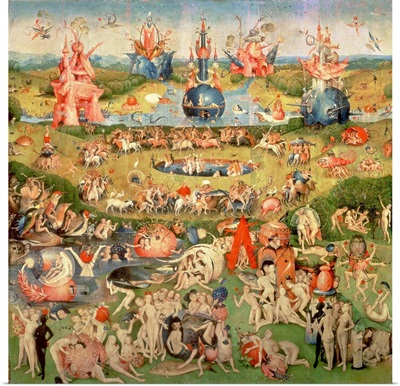 The Garden of Earthly Delights: Allegory of Luxury, central panel of triptych