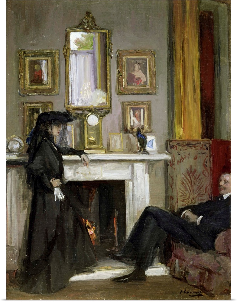 The Grey Drawing Room, Tangiers (Originally oil on canvas)