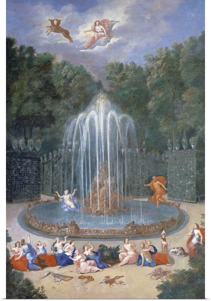 The Groves of Versailles. View of the Star or Mountain of Water with Alph