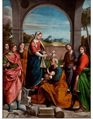 The Holy Family And Saints