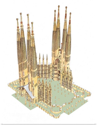The Holy Family, Antonio Gaudi. Barcelona, Spain