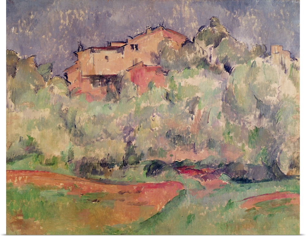 XIR247720 The House at Bellevue, 1888-92 (oil on canvas)  by Cezanne, Paul (1839-1906); 64.8x81.2 cm; Museum Folkwang, Ess...