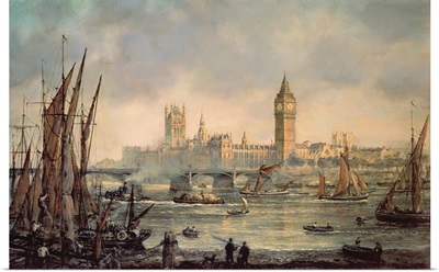 The Houses of Parliament and Westminster Bridge