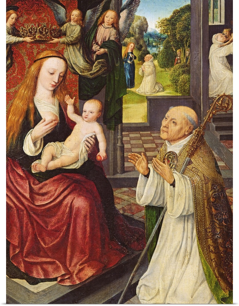 depicts Bernard's love for and devotion to the Blessed Virgin Mary; expresses the idea that Mary filled him with graces; p...