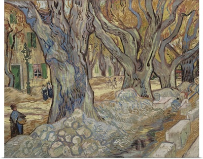 The Large Plane Trees, Or Road Menders At Saint-Remy, 1889