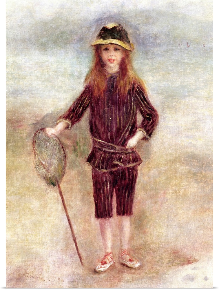 XIR156504 The Little Fisherwoman (Marthe Berard) 1879 (oil on canvas)  by Renoir, Pierre Auguste (1841-1919); 60x45 cm; Pr...