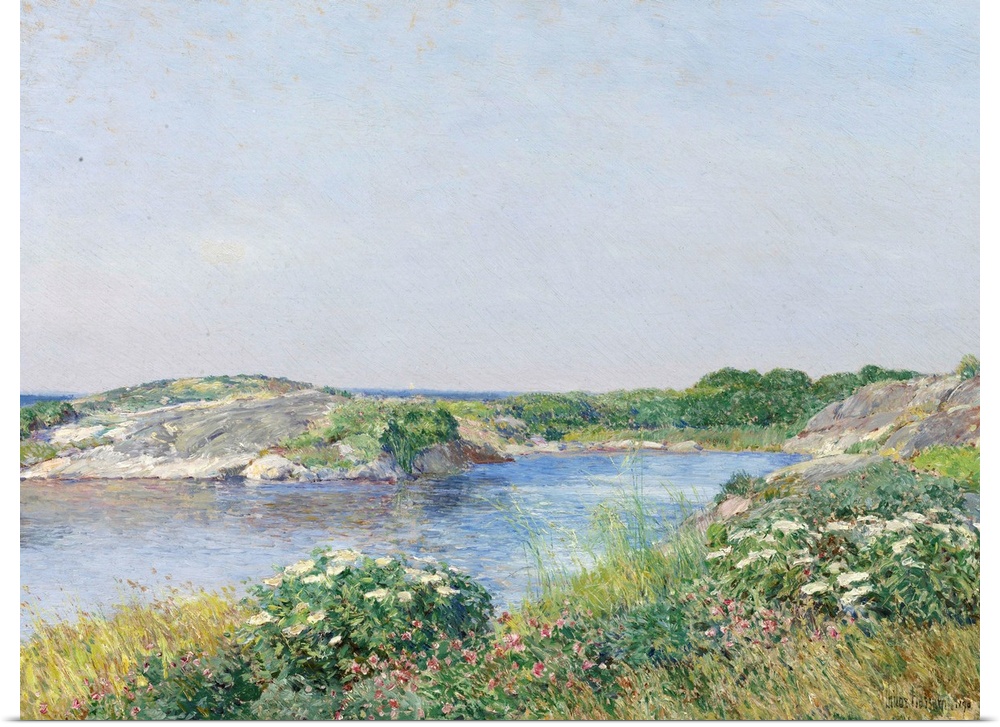 The Little Pond, Appledore, 1890, oil on canvas.