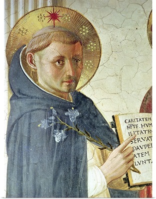 The Madonna delle Ombre, detail of St. Dominic, 1450